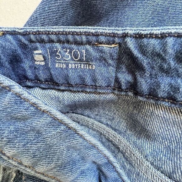 G-Star Raw 3301 High Boyfriend womens luxury casual comfortable Jeans Size 27 - Picture 14 of 16